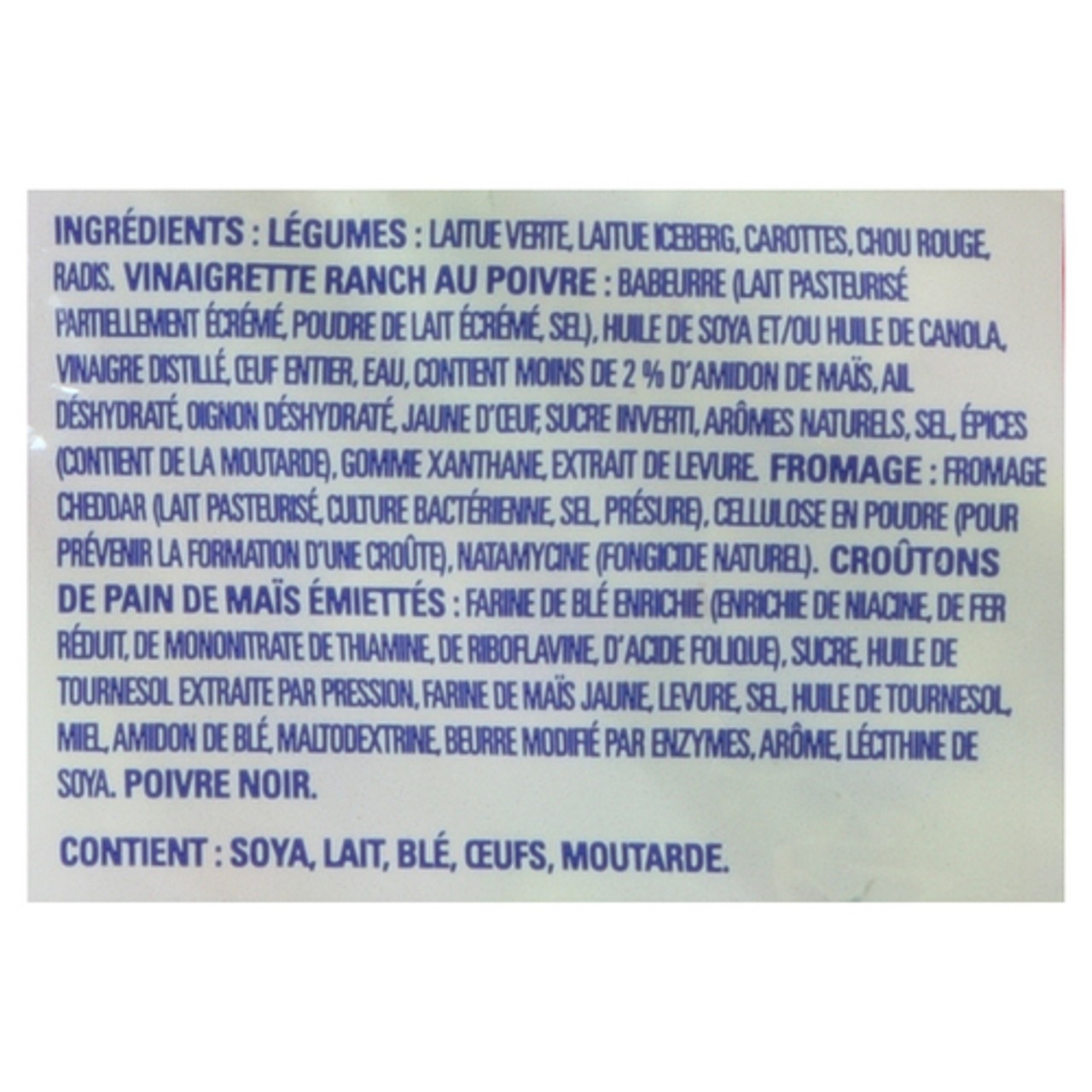 Dole Chopped Salad Kit Peppercorn Ranch 257 g - Voilà Online Groceries ...