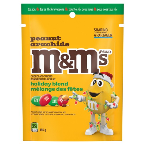 M&M's Chocolate Peanut Holiday Blend Red And Green 165 g