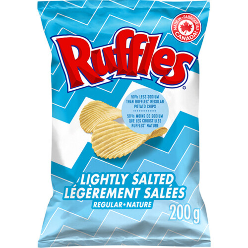 Ruffles Potato Chips Regular Lightly Salted 200 g