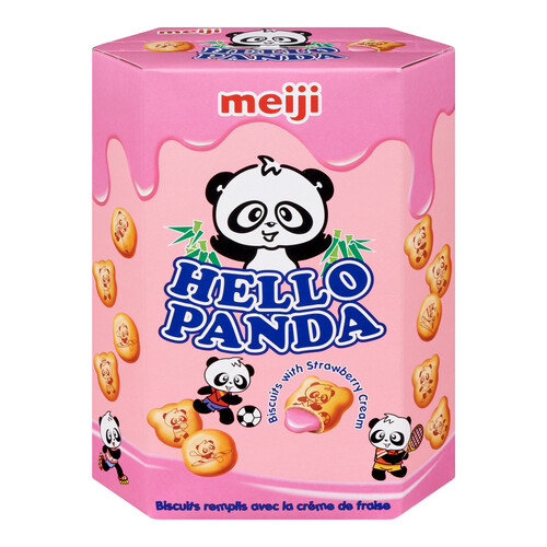 Meiji Strawberry Giant Hello Panda Cookies 189 g