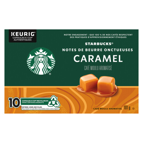 Starbucks Coffee Pods Caramel Flavoured 10 K-Cups 101 g