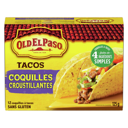 Old El Paso Gluten-Free Taco Crunchy Shells 125 g