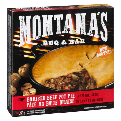 Montana's Frozen Braised Beef Pot Pie 650 g