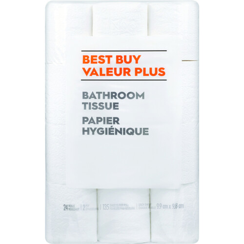 Best Buy Toilet Paper 2-Ply 24 Rolls x 135 Sheets