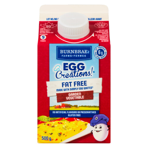 Burnbrae Farms Egg Creations Fat-Free Egg Whites Garden Vegetable 500 g