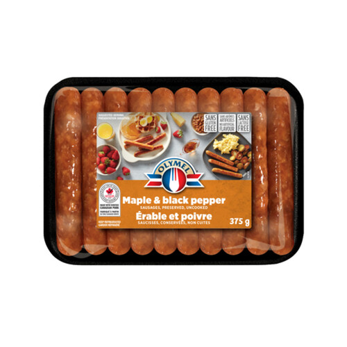 Olymel Frozen Sausages Maple Black Pepper 375 g