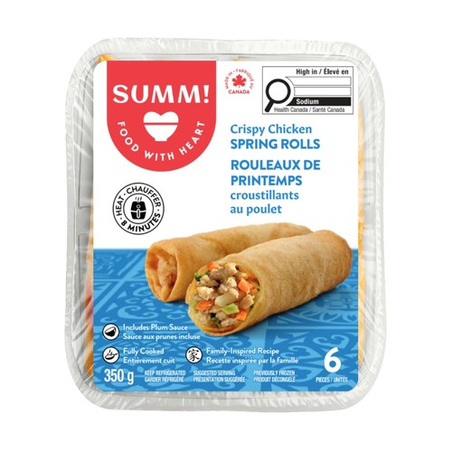 SUMM! Crispy Spring Rolls Chicken 6 Count 350 g