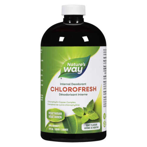 Nature's Way Nutritional Supplements Chlorofresh Liquid Mint Flavour 474 ml