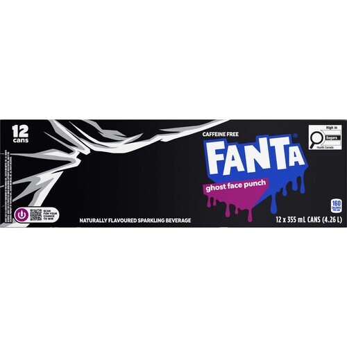 Fanta Soda Drink Ghost Face Punch 12 x 355 ml (cans)