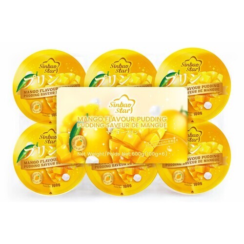 Sinbao Star Mango Flavour Pudding Cup 600 g