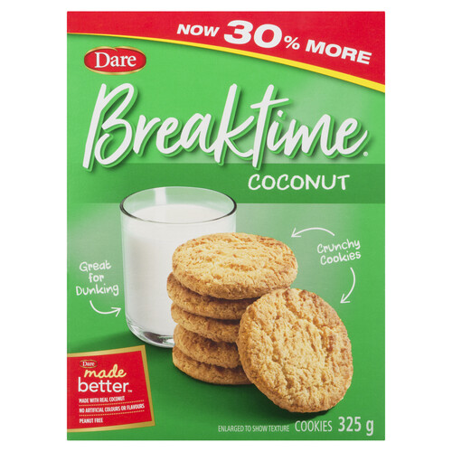 Dare Breaktime Peanut-Free Cookies Coconut 325 g