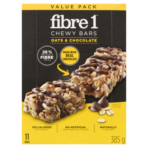 Fibre 1 Chewy Bars Oats & Chocolate 385 g