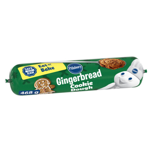 Pillsbury Ready to Bake Gingerbread Cookie Dough 468 g