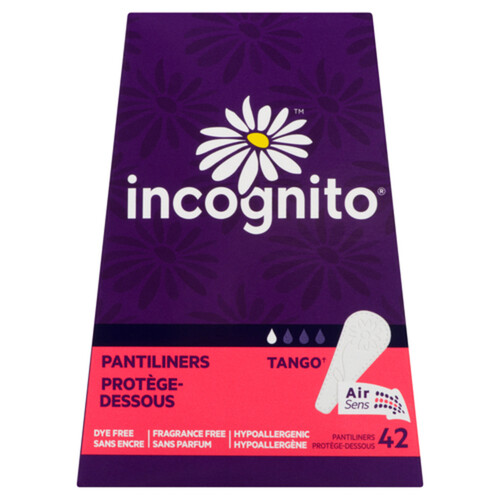 Incognito Pantiliners Tango 42 Count