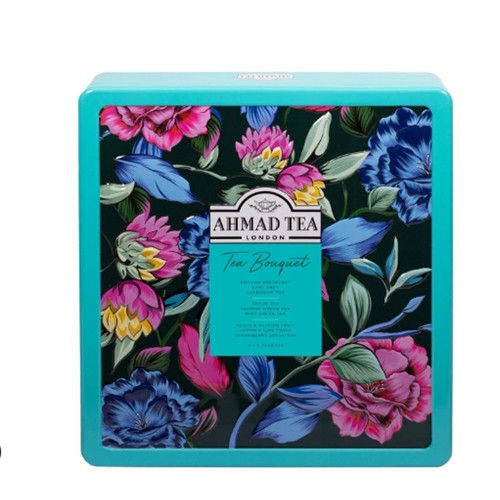 Ahmad Tea Bouquet Collection Caddy 72 Tea Bags