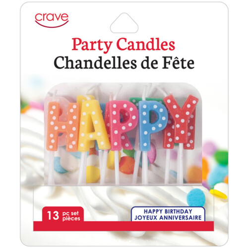 Crave Birthday Letter Candles With Dots 1 Pack
