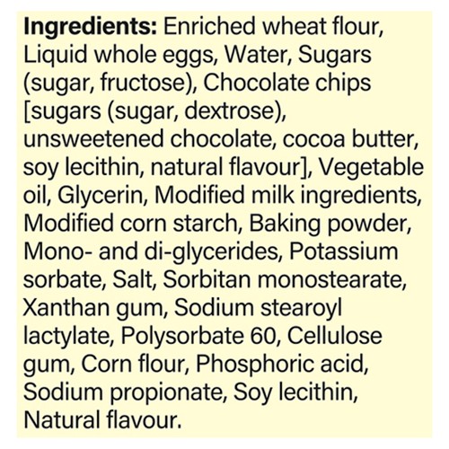 Sara Lee Little Bites Peanut-Free Muffins Chocolate Chip 468 g