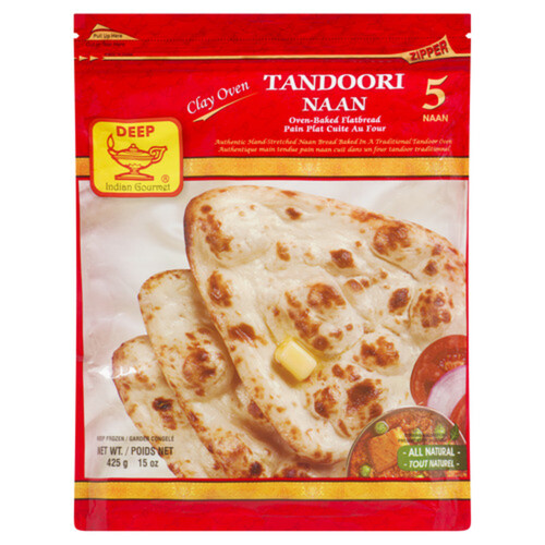 Deep Tandoori Naan 375 g (frozen)