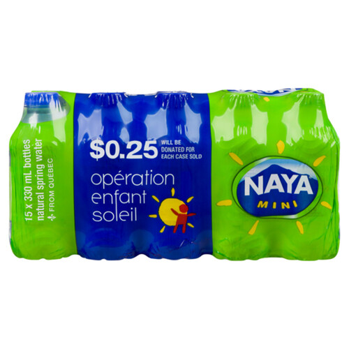 Naya Mini Natural Spring Water 15 x 330 ml (bottles)