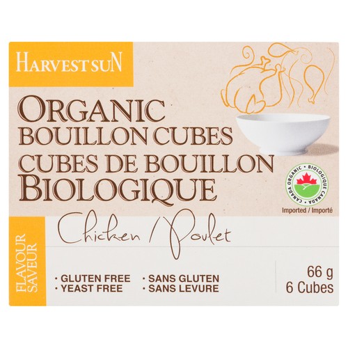 Harvest Sun Organic Gluten-Free Bouillon Cubes Chicken 66 g