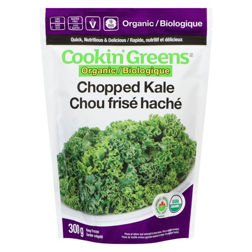 Cookin' Greens Organic Chopped Kale 300 g (frozen)