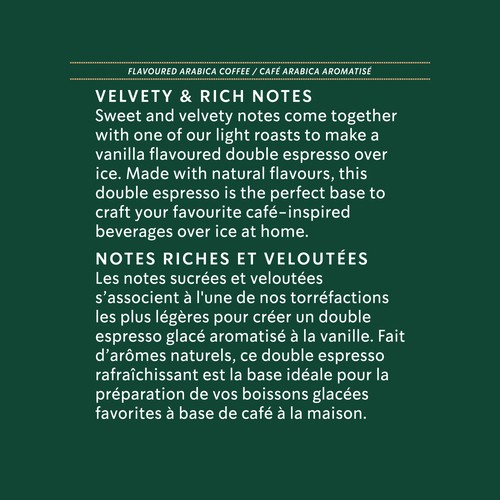Starbucks Iced Double Espresso Vanilla For Nespresso Vertuo 80 g