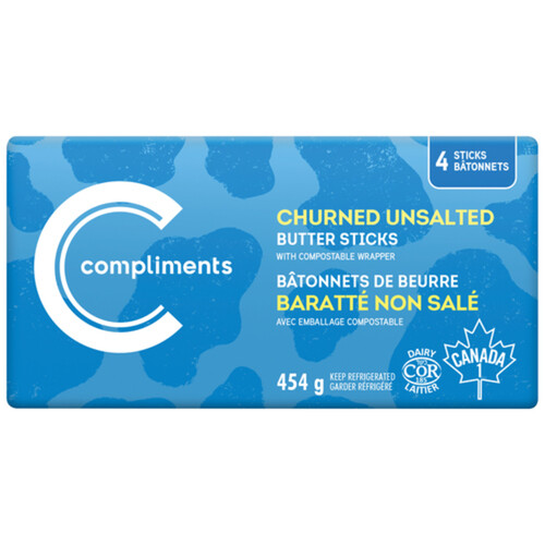 Compliments Butter Stick Unsalted 454 g