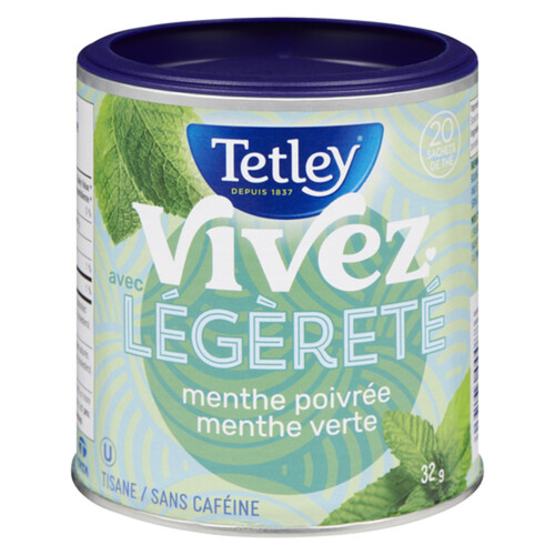 Tetley Herbal Tea Live Cool Peppermint Spearmint 32 g