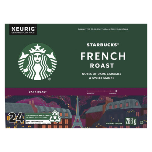Starbucks Coffee Pods French Roast 24 K-Cups 288 g 