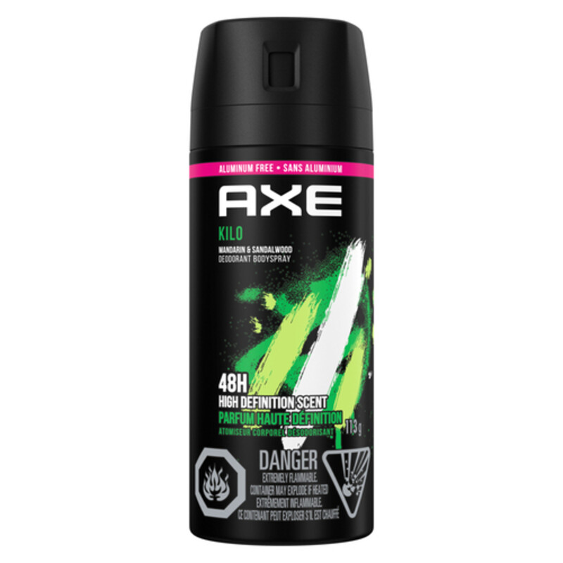 Axe Deodorant Bodyspray Kilo Mandarin & Sandalwood 113 g Voilà Online