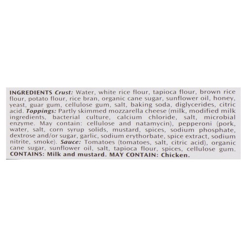 Judy G Gluten-Free Frozen Pizza Pepperoni And Cheese 445 g