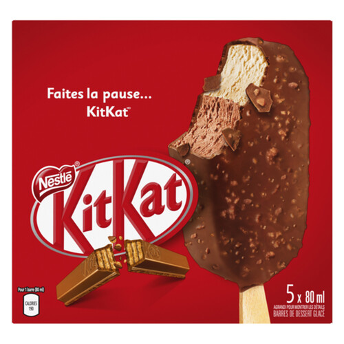 Kit Kat Frozen Dessert Bars 5 x 80 ml