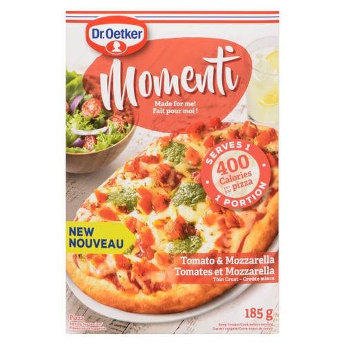 Dr. Oetker Momenti Frozen Vegetarian Pizza Tomato And Mozzarella 185 g