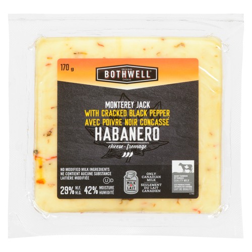 Bothwell Monterey Jack Cheese Habanero With Cracked Black Pepper 170 g