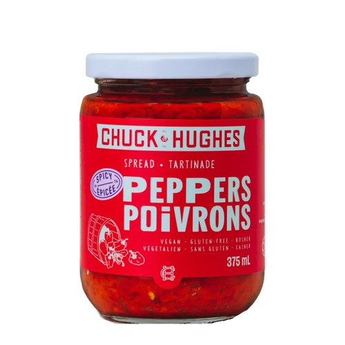 Chuck Hughes Vegan Pepper Spread Hot 375 ml