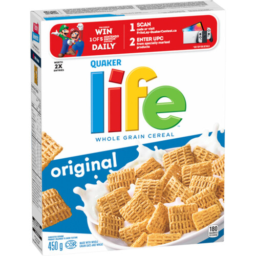 Quaker Life Whole Grain Cereal Original 450 g