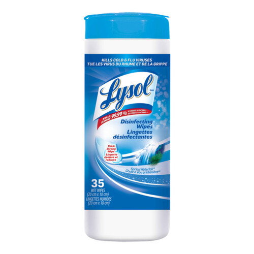 Lysol Spring Waterfall Disinfecting Wipes 35 Sheets