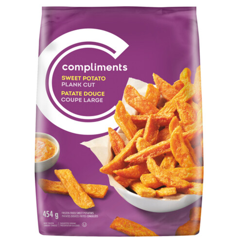 Compliments Frozen Sweet Potato Fries Plank Cut 454 g