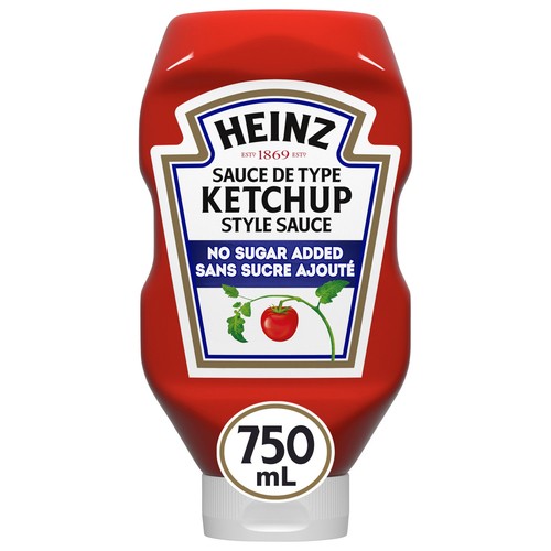 Heinz No Sugar Added Ketchup Style Sauce 750 ml