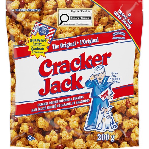 Cracker Jack Original Popcorn and Peanuts Caramel Coated 200 g