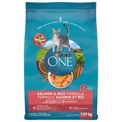 Purina ONE Dry Cat Food Salmon & Rice 1.59 kg
