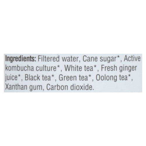 Rise Kombucha Organic Tea Fresh Ginger 1 L (bottle)