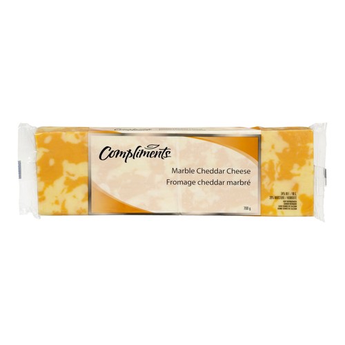 Compliments Mild Marble Cheddar Cheese 700 g