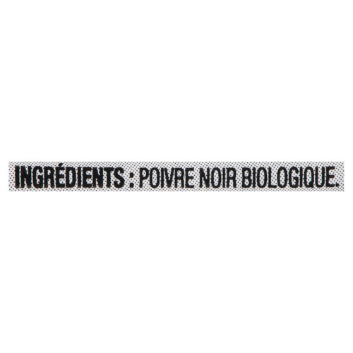 Club House Poivre noir moulu biologique 28 g