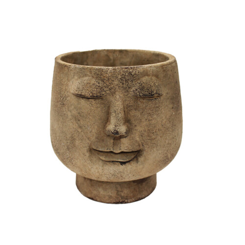 Ceramic Face Planter Planter 1 EA