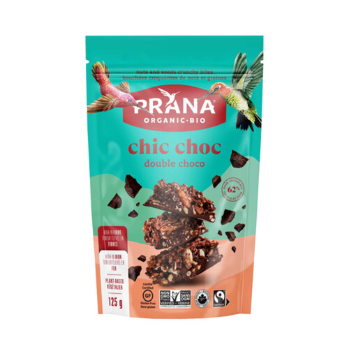 Prana Organic Chic Choc Bites Double Choco 125 g