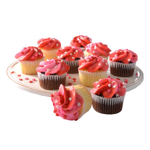 Top Dessert Mini Valentine Assorted Cupcakes 12 x 25 g