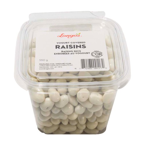 Longo's Yogurt Covered Raisins 550 g