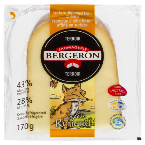 Le Bergeron Lactose Free  Pieces Cheese Fin Renard 170 g