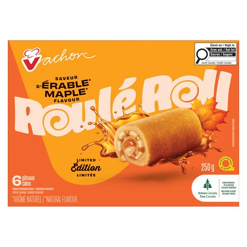 Vachon Roulé Roll Cakes Maple Limited Edition 250 g